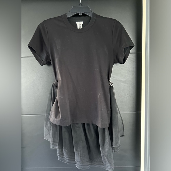 Noir Kei Ninomiya tee with tulle skirt Sz S - Picture 2 of 3